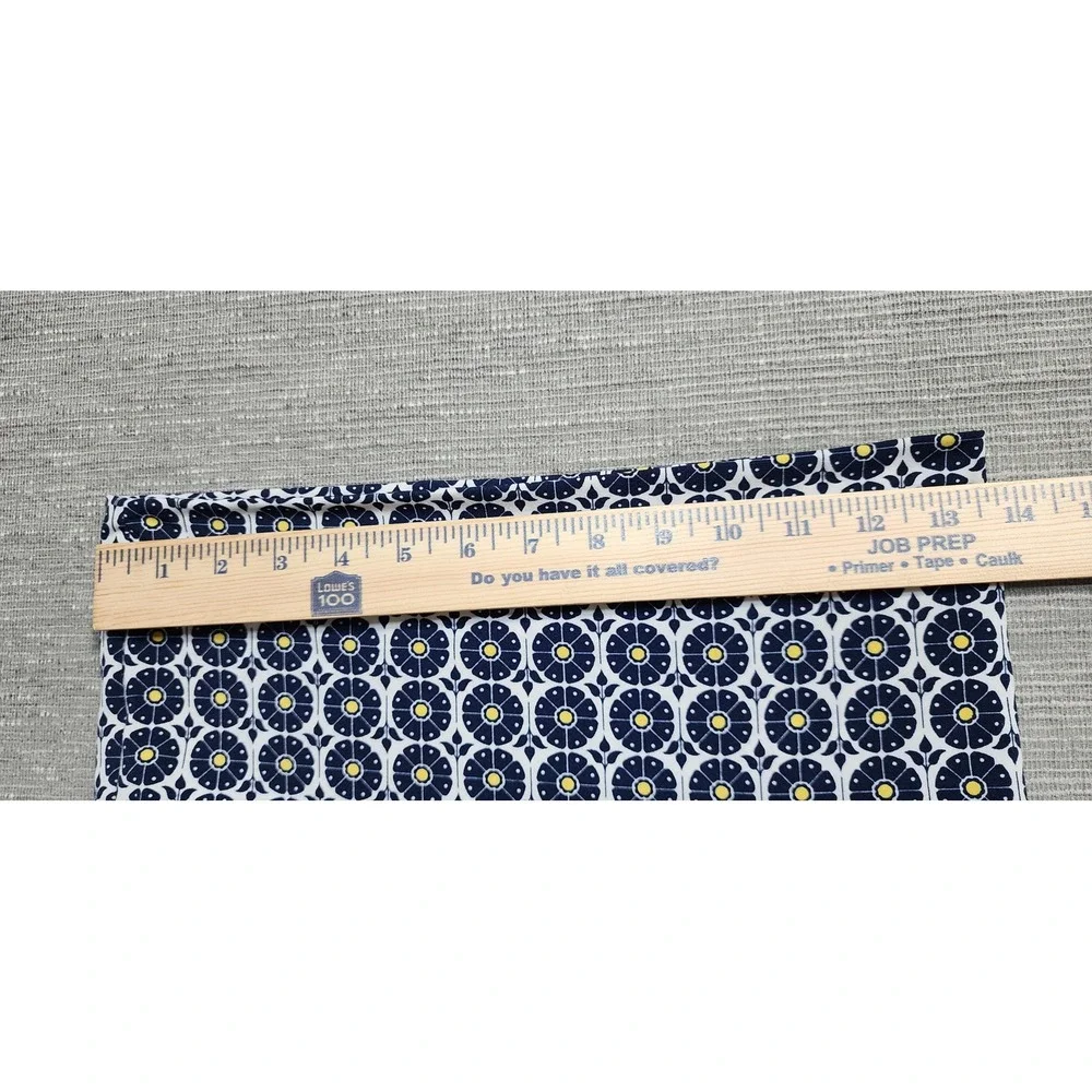 Max Studio Navy Blue‎ Floral Medallion Print A-Line Skirt Small